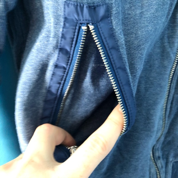 Banana Republic Blue Jacket Zip Up Casual - Picture 5 of 12
